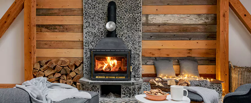 Thelin Hearth Products Direct Vent Gas Stove Fireplace Inspection in Gardena, California